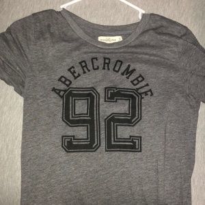 A&F Light Grey Graphic Tee